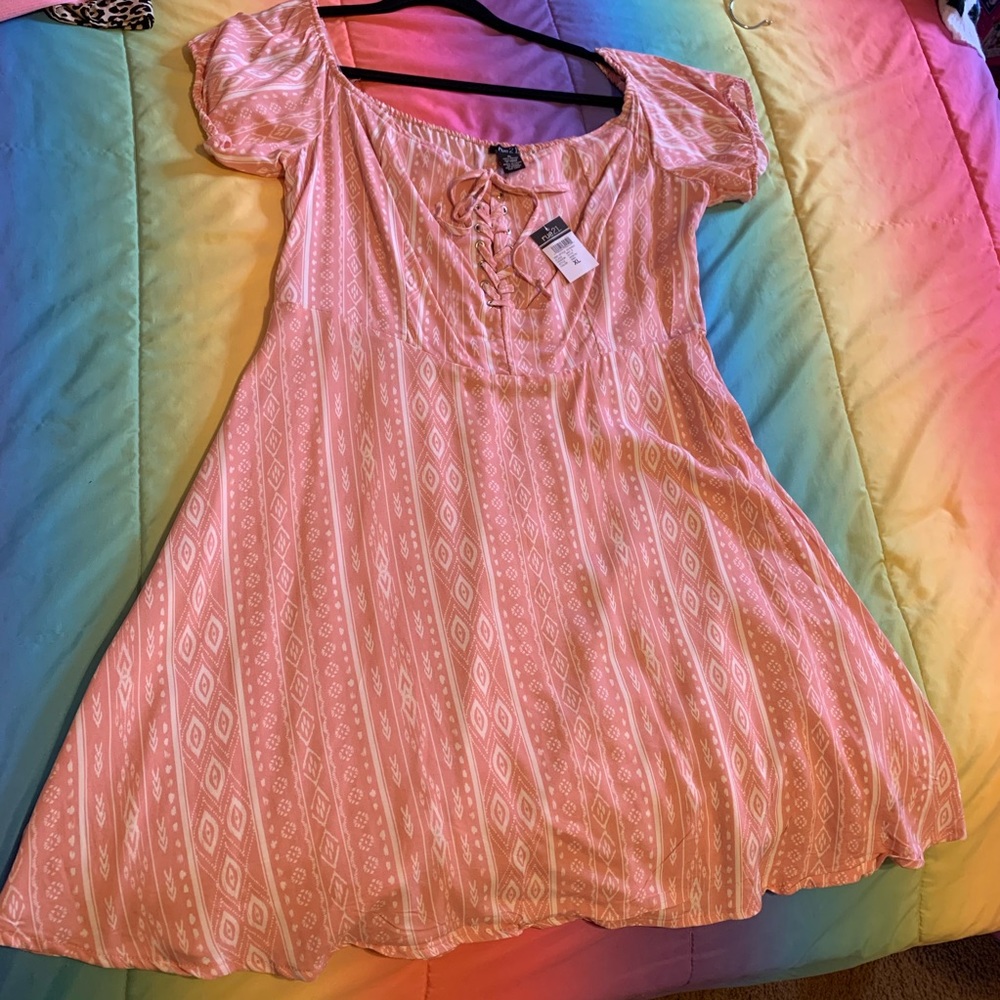 Pink printed Dress